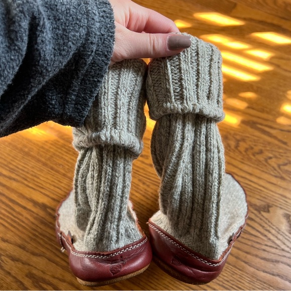 🧦ACORN: Unisex Original Slipper Sock, Gray ragg wool, size 9-10 women’s. - Picture 10 of 10